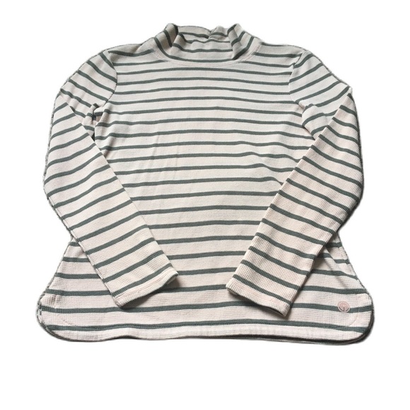 Talbots Tops - Talbots Creamy Pink and Gray Longsleeve Shirt